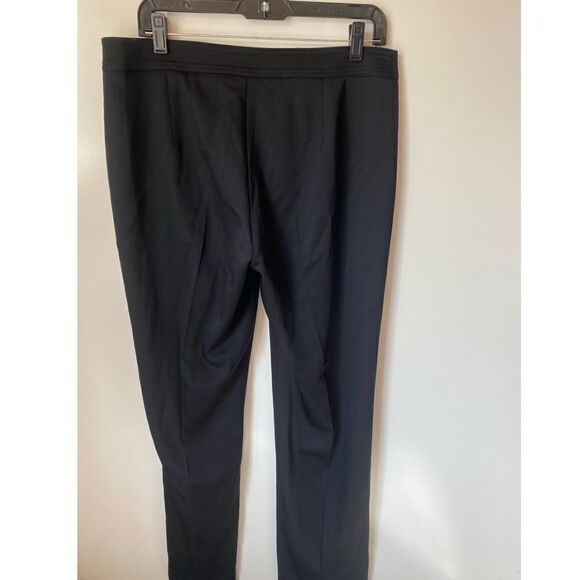 Jones New York Signature Wool Blend Black Dress Pants size 10 Straight Leg - Picture 3 of 3
